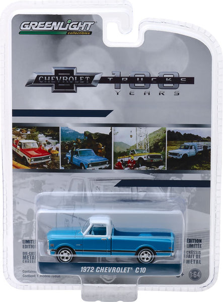 Greenlight 1:64 Anniversary Collection Series 7 - 1972 Chevrolet C-10 100th Anniversary of Chevy Trucks