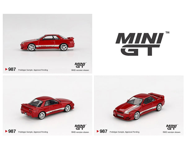 Mini GT スカイライン GT-R R32 VeilSide Model MiniGT Nissan Skyline GT-R R32 VeilSide Combat C-I Gem Red #987