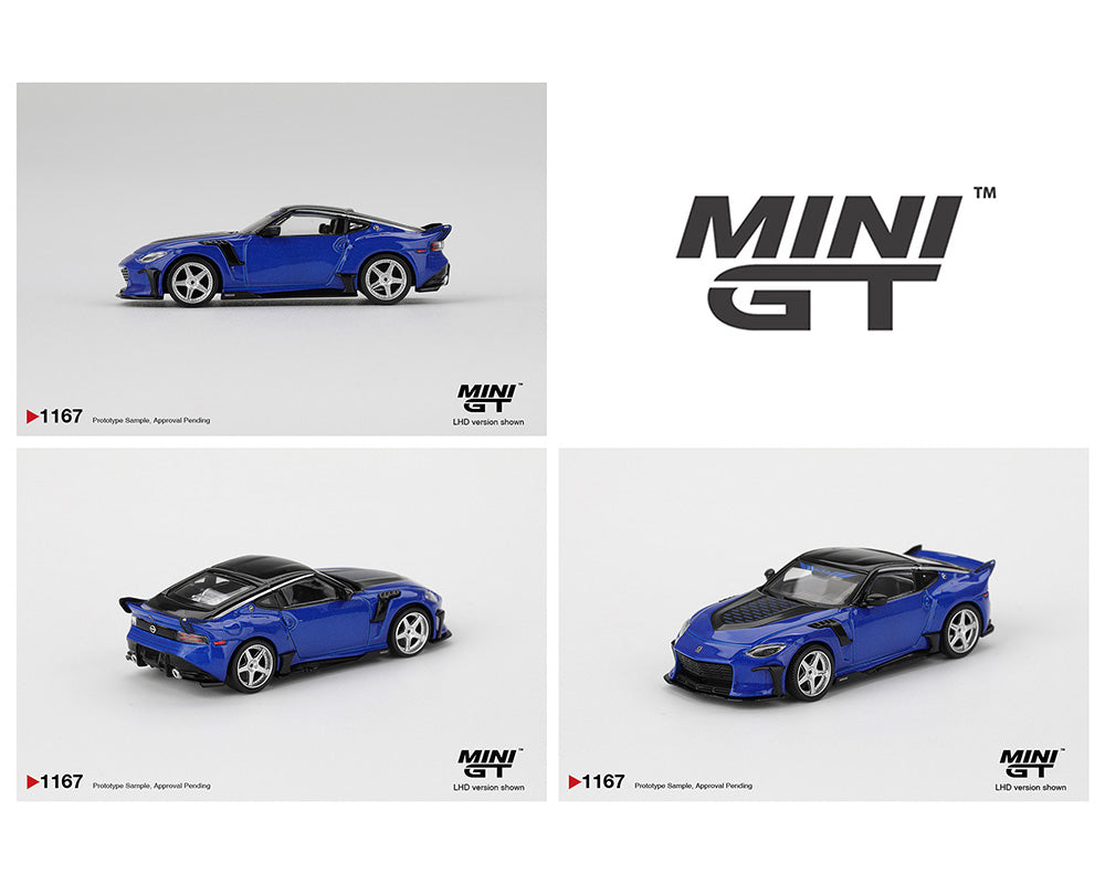 Mini GT 1167 Nissan Z VeilSide FFZ400 Seiran Blue | 1:64 Diecast