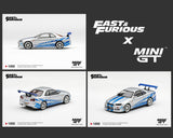 Mini GT (12 PACK) 1:64 Nissan Skyline GT-R C-West “2 Fast 2 Furious” Brian O’Conner – Limited Edition Diecast Model Car