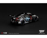 Mini GT 1436 Porsche 911 GT3 R (992) #77 AO Racing “Skeleton Rexy” 2026 IMSA Petit Le Mans – (Glow in the Dark) Diecast Model Car