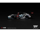 Mini GT 1436 Porsche 911 GT3 R (992) #77 AO Racing “Skeleton Rexy” 2026 IMSA Petit Le Mans – (Glow in the Dark) Diecast Model Car
