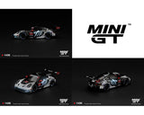 Mini GT 1436 Porsche 911 GT3 R (992) #77 AO Racing “Skeleton Rexy” 2026 IMSA Petit Le Mans – (Glow in the Dark) Diecast Model Car