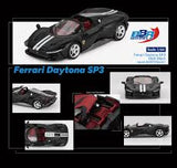 BBR Models 1/64 Ferrari Daytona SP3 Matte Black Diecast Model Car