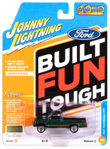 Johnny Lightning 1987 Ford Ranger STX Green Diecast | Classic Gold 2025 ...