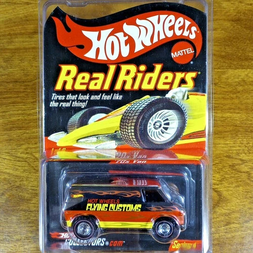 【限定品】Hot Wheels Flying Customs ‘70s Van Hot Wheels Real Riders '70s Van Flying Customs #3411/11000 Diecast