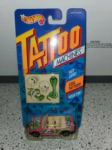 Hot Wheels Tattoo Machines Skull Rider (Soft Corners) Diecast Model Ca ...