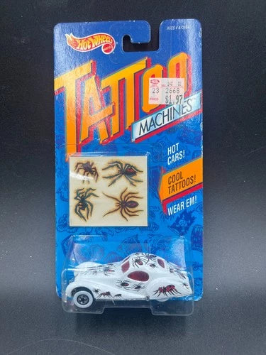 Hot Wheels Tattoo Machines Spiderider (Soft Corners) Diecast Model Car ...