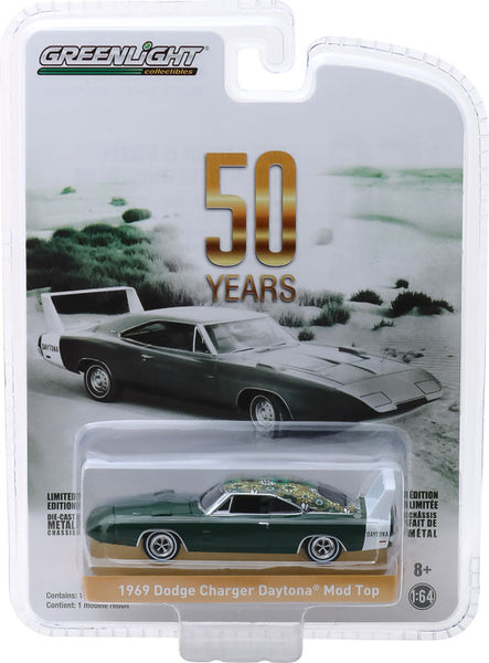 Greenlight 1:64 Anniversary Collection Series 7 - 1969 Dodge Charger Daytona Mod Top 50th Anniversary