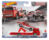 Hot Wheels '65 Mercury Comet Cyclone Gasser with Ford C-800 Transporter