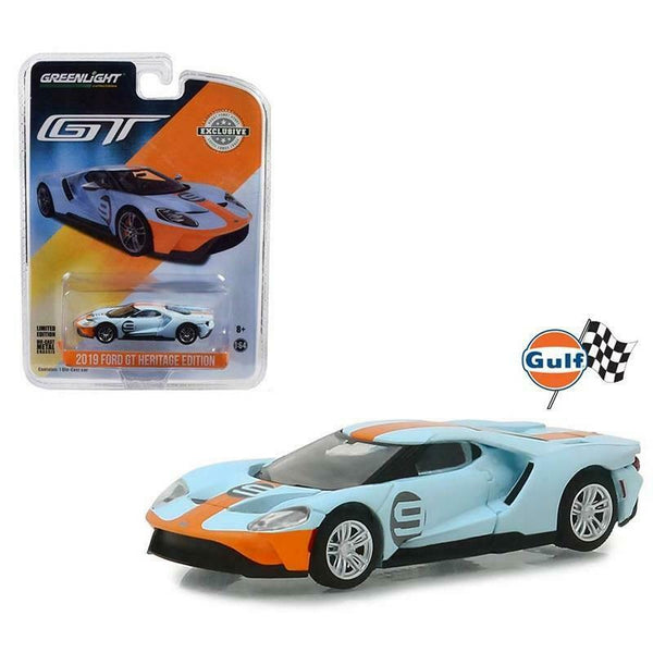 Greenlight 1:64 2019 Ford GT - Ford GT Heritage Edition - #9 Gulf Racing (Hobby Exclusive)