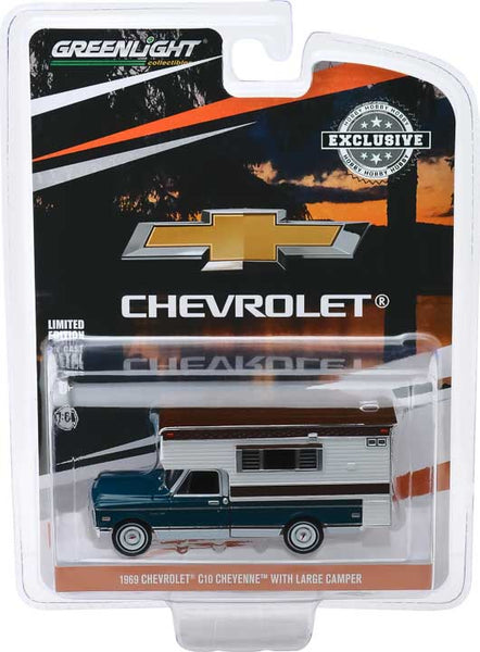 1969 Chevrolet C10 Cheyenne with Large Camper (Hobby Exclusive)