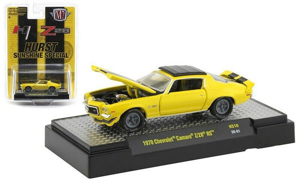 M2 1970 CHEVROLET CAMARO Z/28 RS HURST SUNSHINE SPECIAL 1/64 DIECAST