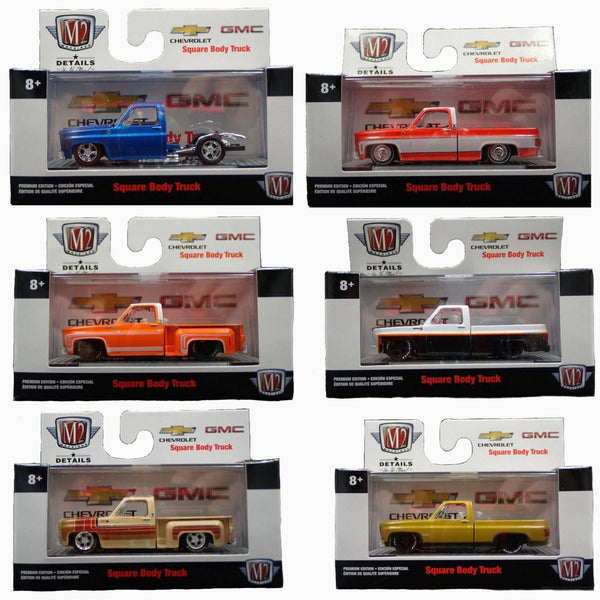 M2 Machines 1:64 SquareBody  Release 58 Assortment 6 Different Trucks