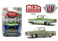 MIJO exclusive M2 Machines 1:64 Auto-Lifts 1975 Chevrolet Silverado Squarebody Speed Shop