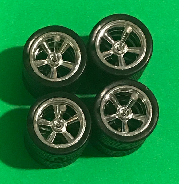 14MM Real Riders on Chrome 5 Spoke