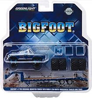 1:64 Bigfoot monster truck on a gooseneck trailer