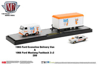 M2 MACHINES AUTO-HAULERS FANTA 1965 FORD ECONOLINE VAN & 1966 MUSTANG