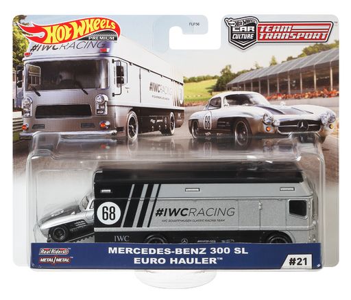 Hotwheels Team Transport Mercedes-Benz 300 Sl & Euro Hauler