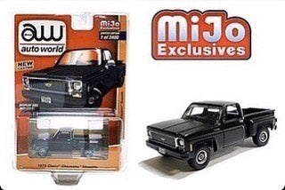 AUTO WORLD 1973 CHEVY CHEYENNE STEPSIDE SQUARE BODY TRUCK MIJO EXCLUSIVE 1/2400