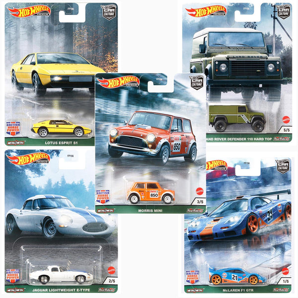 Hot Wheels FPY86-957A Car Culture British Horsepower Case