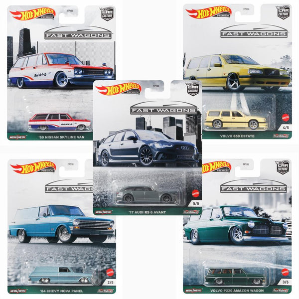 Hot Wheels FPY86-957B Car Culture Fast Wagons Set