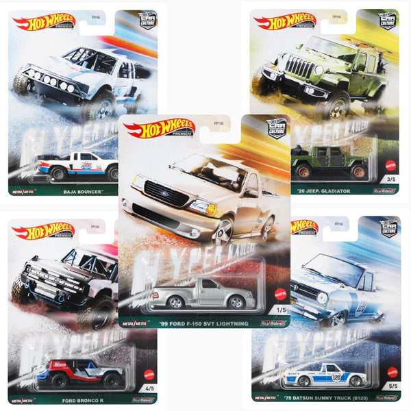 Hot Wheels FPY86-957F Car Culture Hyper Hauler Set of 5 cars