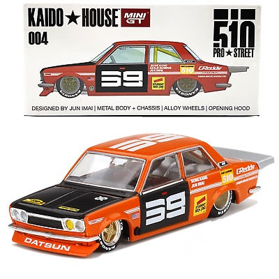 MINI GT KAIDO HOUSE ORANGE DATSUN 510 PRO STREET OG JUN IMAI S1/04