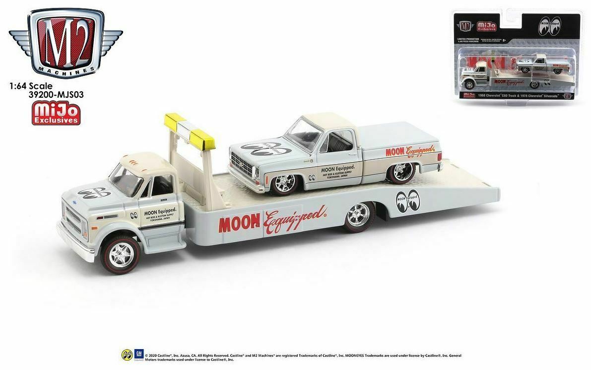 M2 Machines 1:64 - 1968 Chevy C60 & 1978 Chevy Silverado Mooneyes