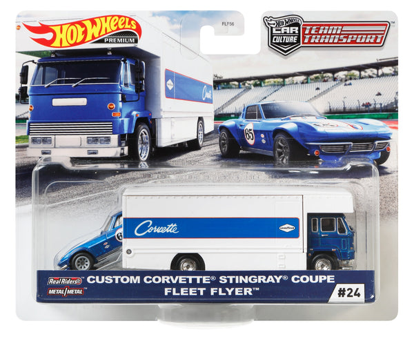 Hot Wheels Team Transport Custom Corvette Stingray Coupe Fleet Flyer