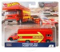 Hot Wheels Porsche 962 Fleet Flyer Team Transporter