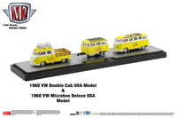 M2 Volkswagen Double Cab 60 & Volkswagen Microbus Deluxe 60 Mellow Yellow 1/64
